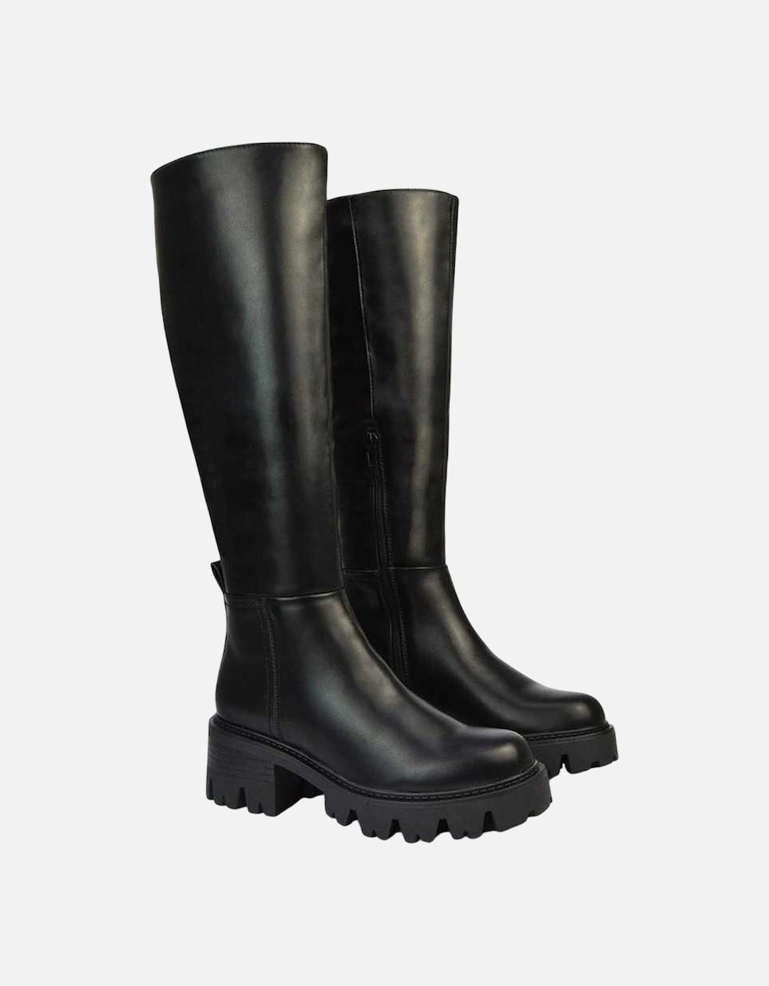 Womens/Ladies Aubree Block Heel Knee-High Boots, 4 of 3