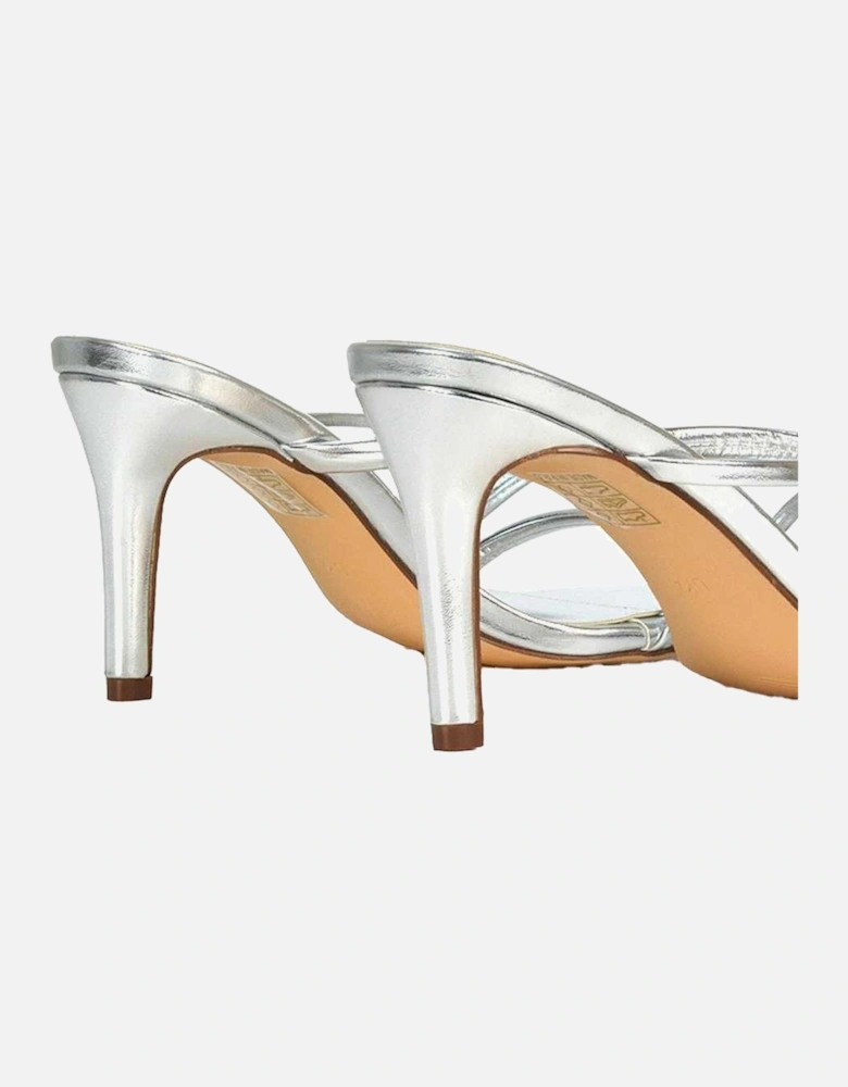 Womens/Ladies Angel Slip-on Mid Stiletto Mule Sandals