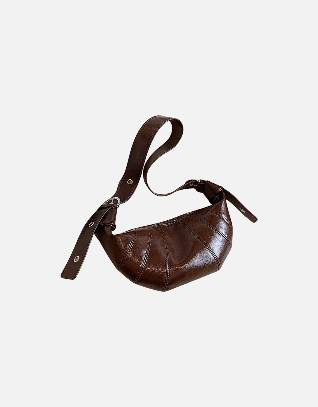 Womens/Ladies Natalie Crescent Shaped Crossbody Bag, 3 of 2