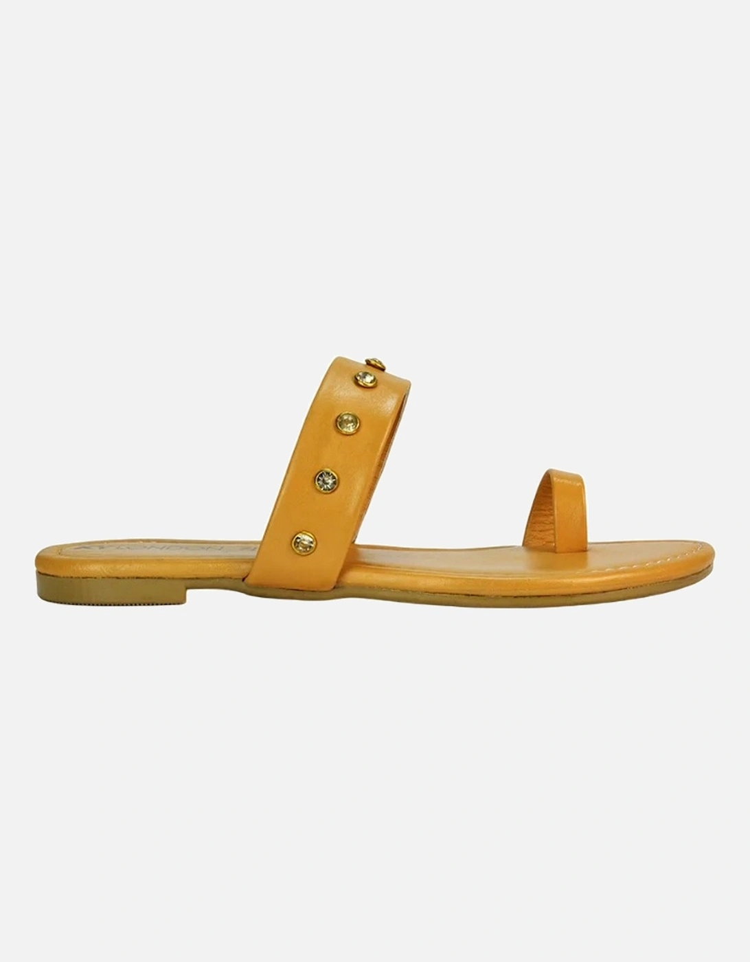 Womens/Ladies Isobel Diamante Leather Sandals