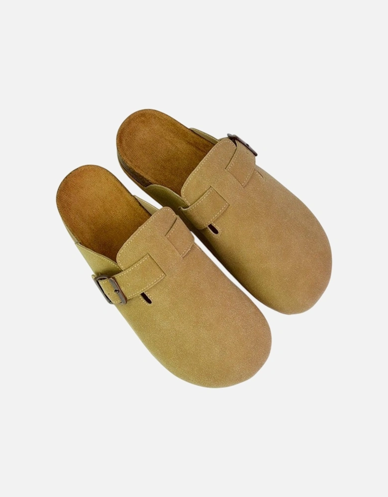 Womens/Ladies Lucy Cork Slip-on Flat Mules