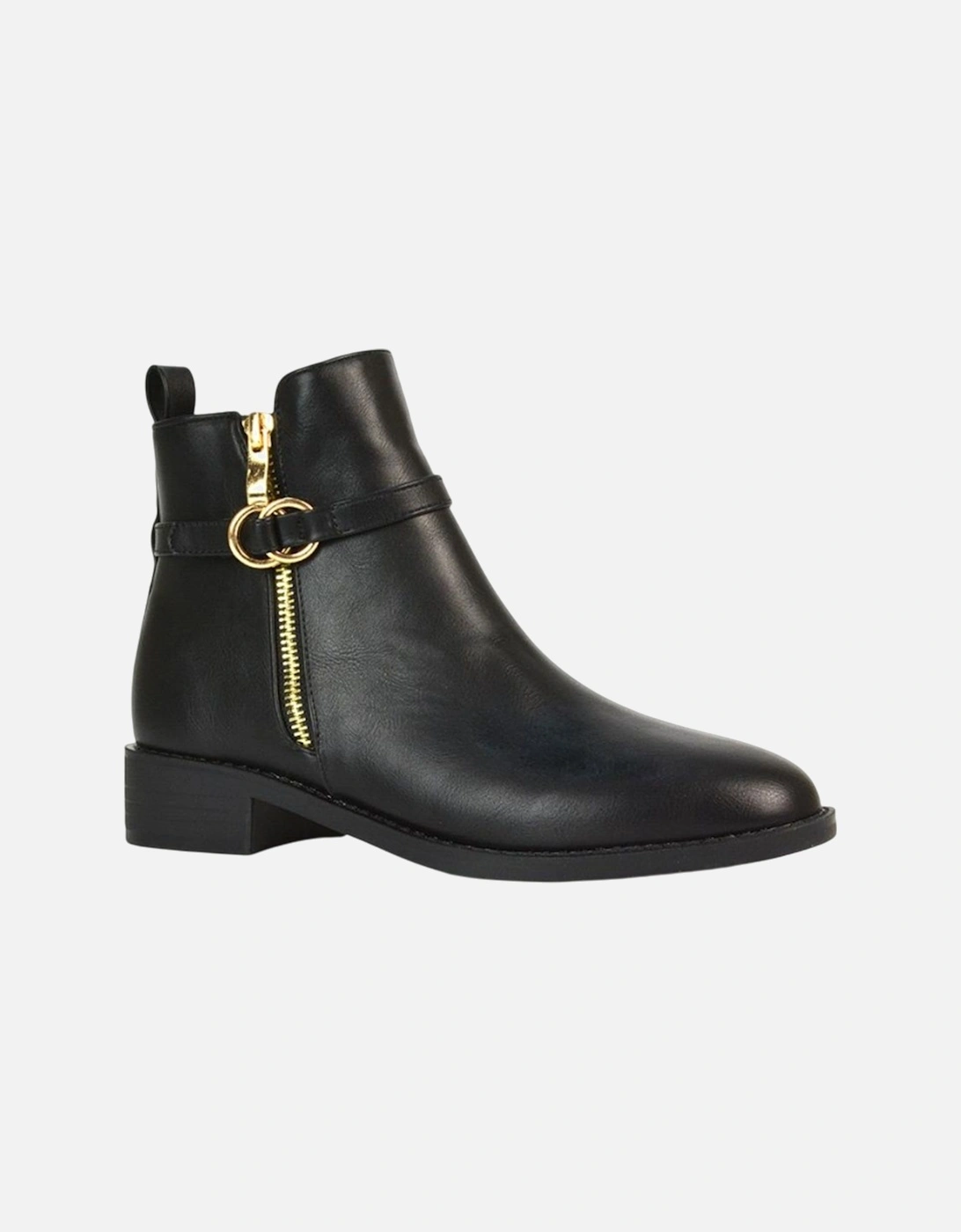 Womens/Ladies Lorna Buckle Detail Ankle Boots