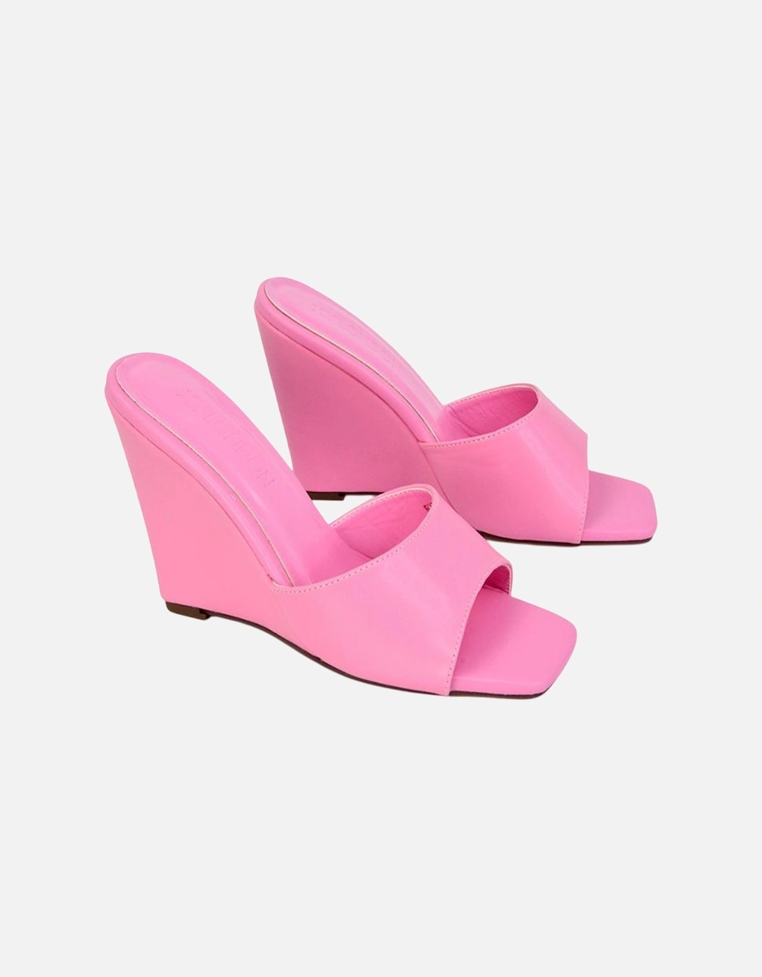 Womens/Ladies Otis High Heel Wedge Mules, 6 of 5