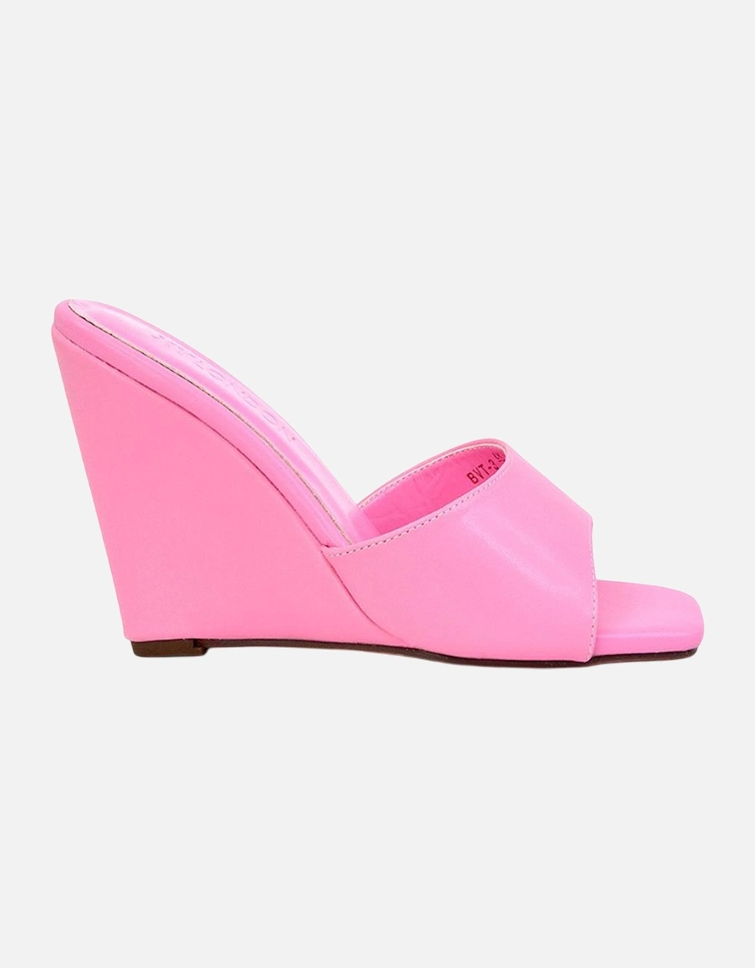 Womens/Ladies Otis High Heel Wedge Mules