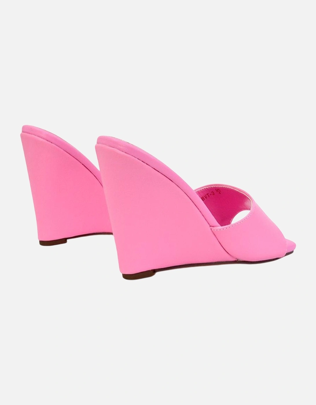 Womens/Ladies Otis High Heel Wedge Mules