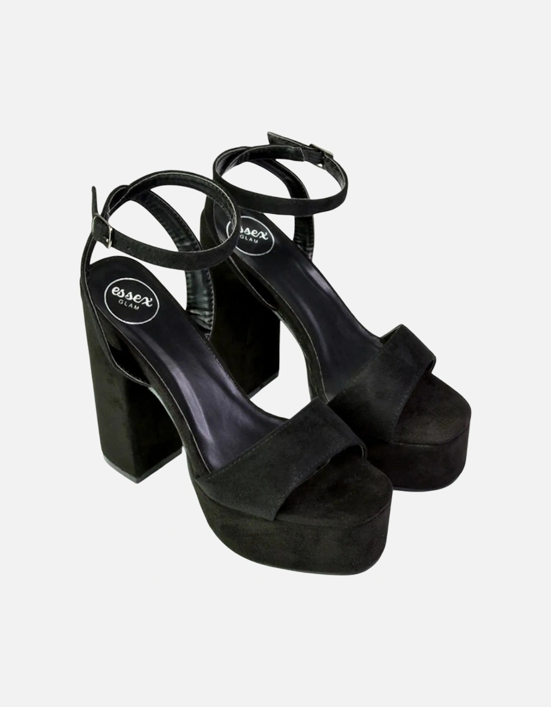 Womens/Ladies Jayce Chunky Square Toe High Block Heel Platform Shoes, 6 of 5