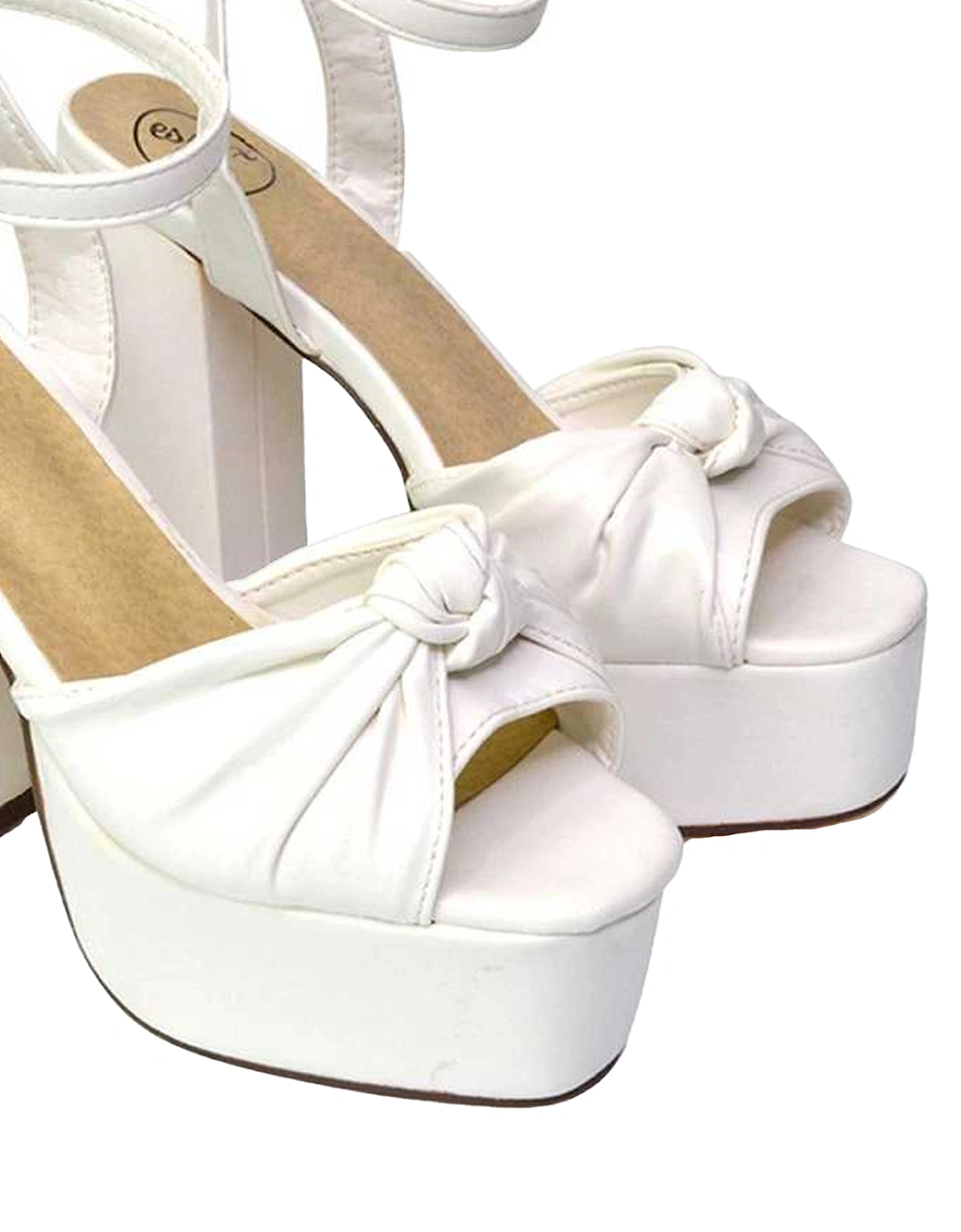 Womens/Ladies Lillian Strappy Peep Toe High Block Heel Sandals