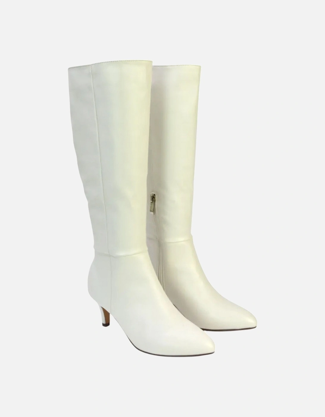 Womens/Ladies Coby Pointed Mid Stiletto Knee-High Boots, 5 of 4