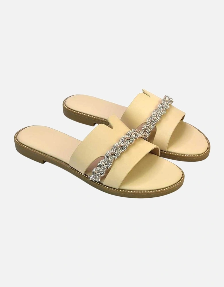 Womens/Ladies Josie Diamante Sandals