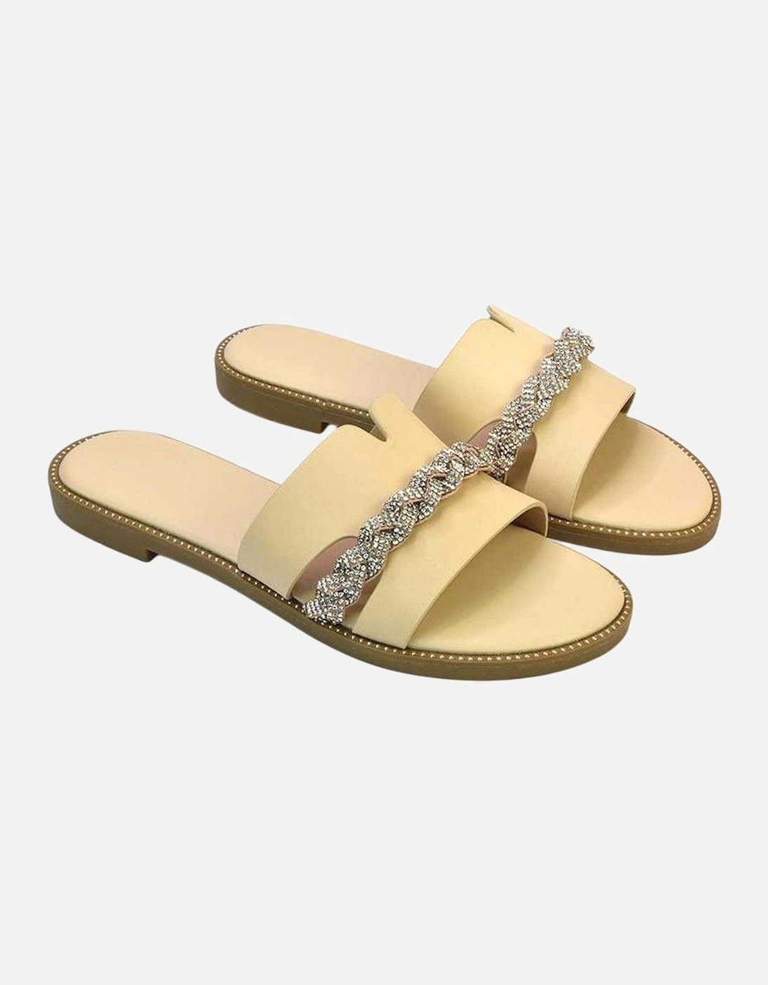 Womens/Ladies Josie Diamante Sandals, 5 of 4