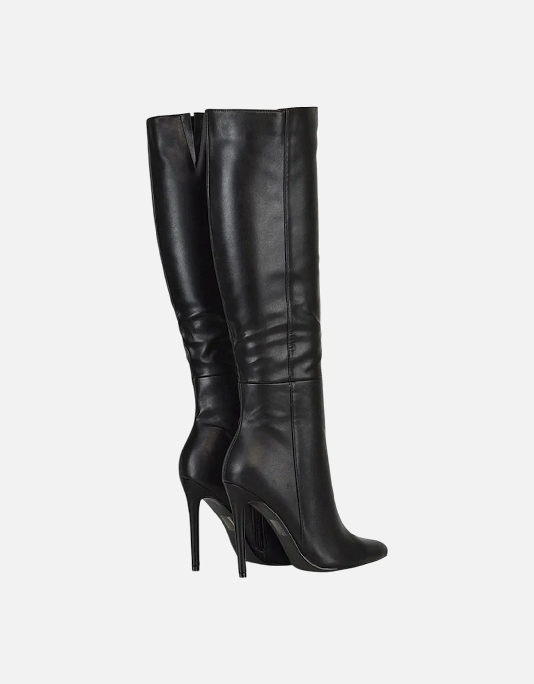 Womens/Ladies Nora Pointed Side Zip High Stiletto Heel Knee-High Boots