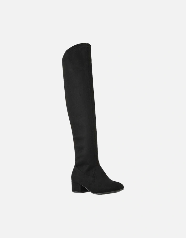 Womens/Ladies June Low Block Heel Knee-High Boots