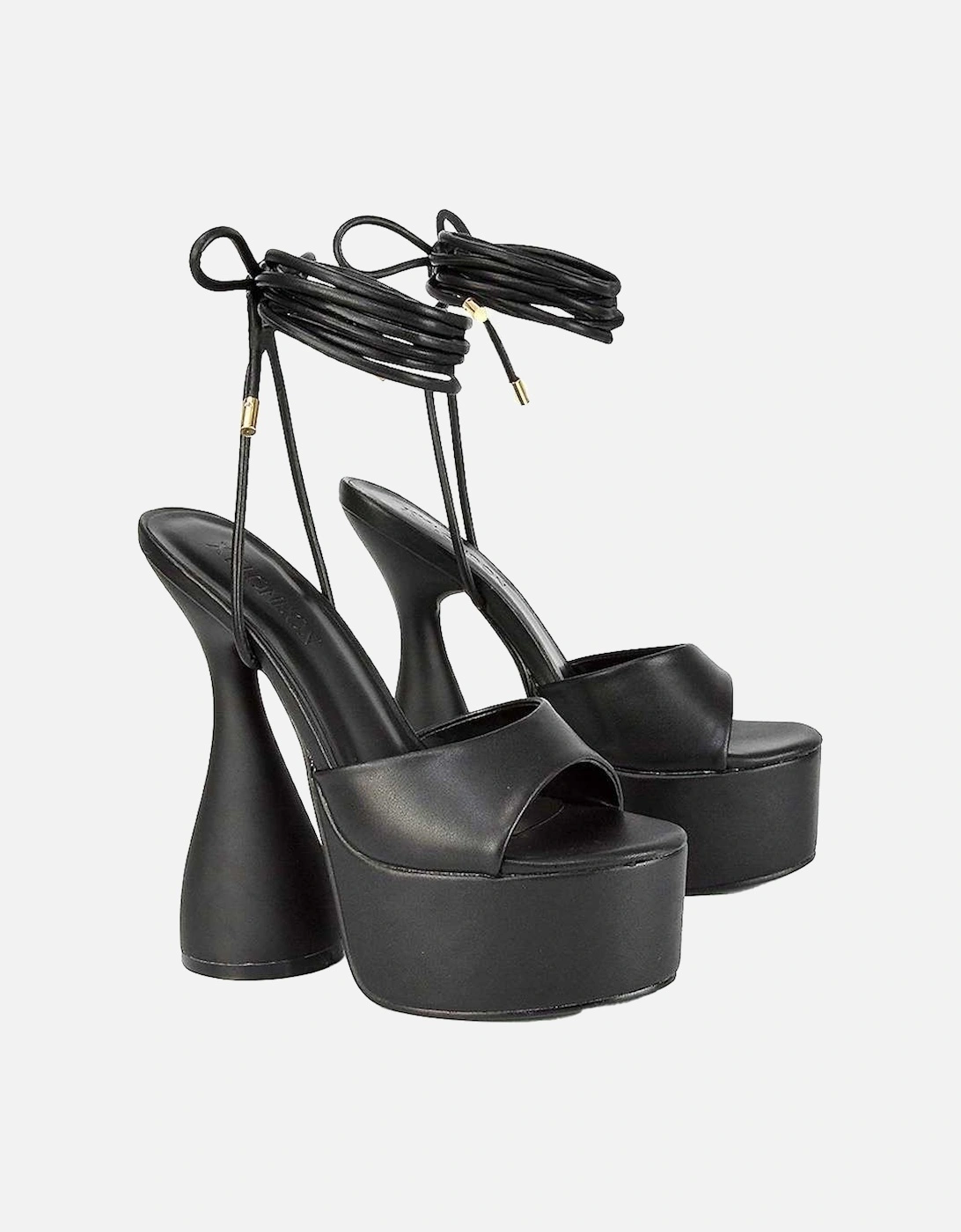 Womens/Ladies Celeste Cylindrical Peep Toe High Heels