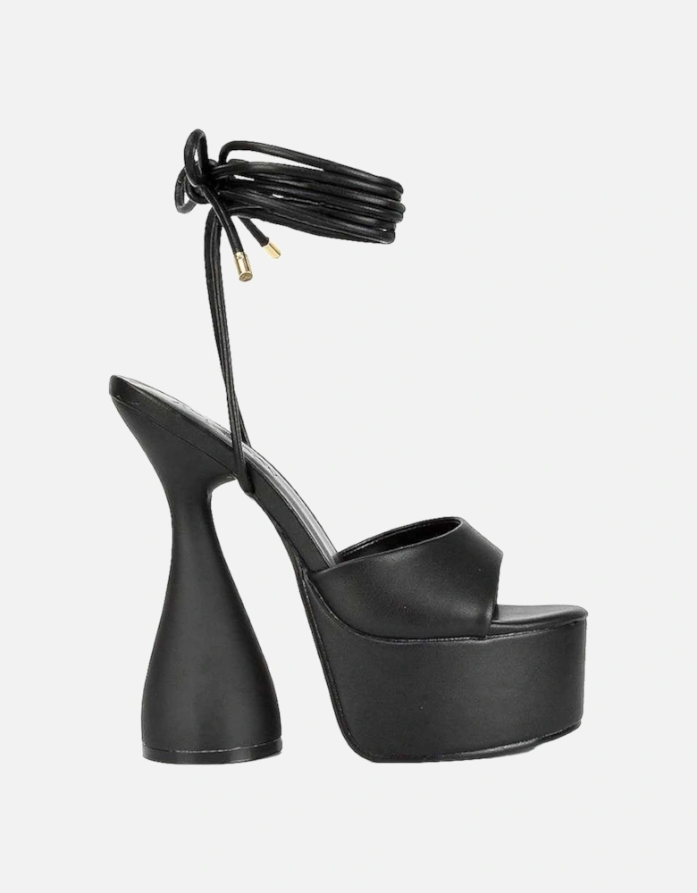 Womens/Ladies Celeste Cylindrical Peep Toe High Heels