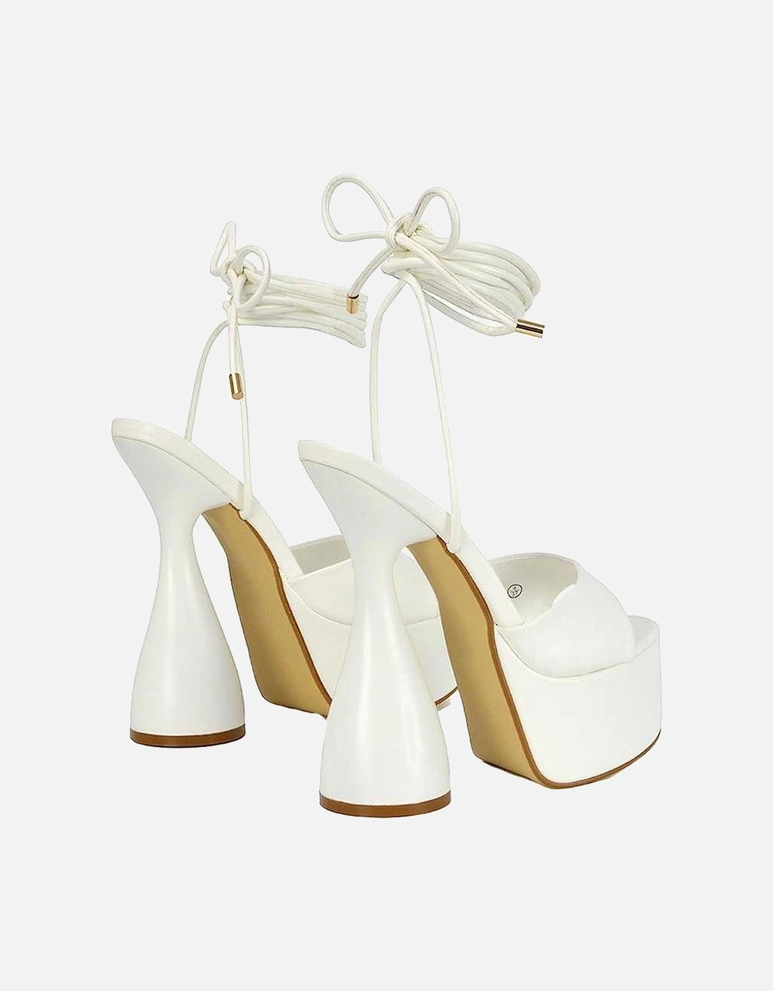 Womens/Ladies Celeste Cylindrical Peep Toe High Heels