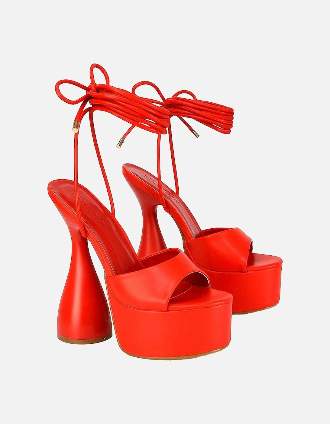 Womens/Ladies Celeste Cylindrical Peep Toe High Heels