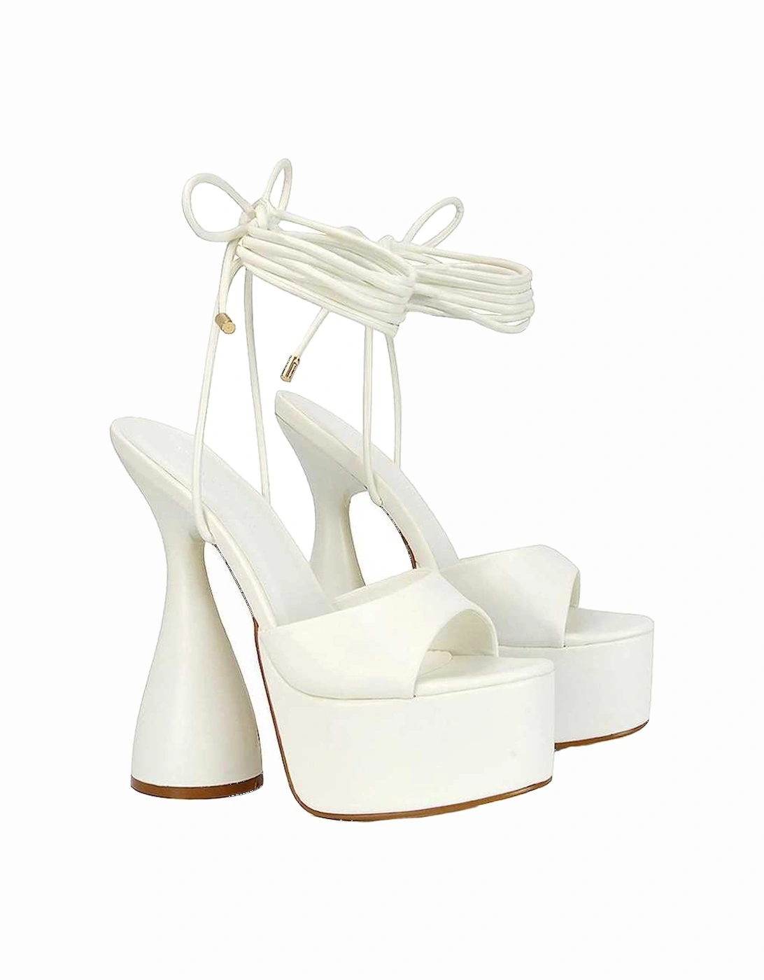 Womens/Ladies Celeste Cylindrical Peep Toe High Heels