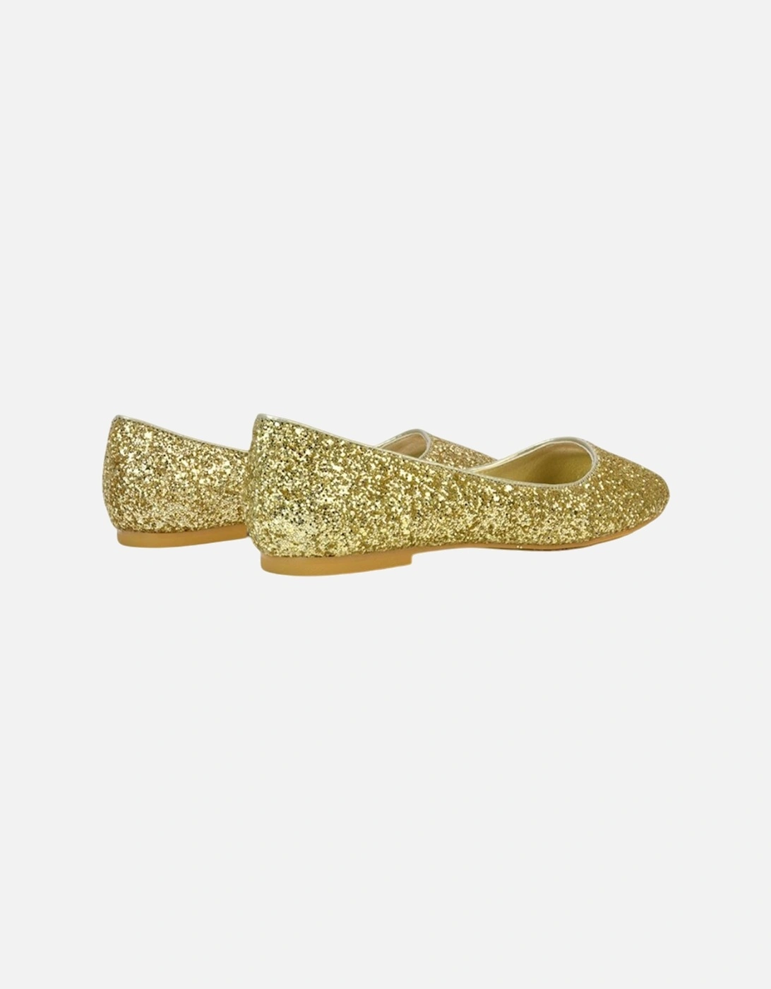 Womens/Ladies Karissa Glitter Flat Ballerina Flats