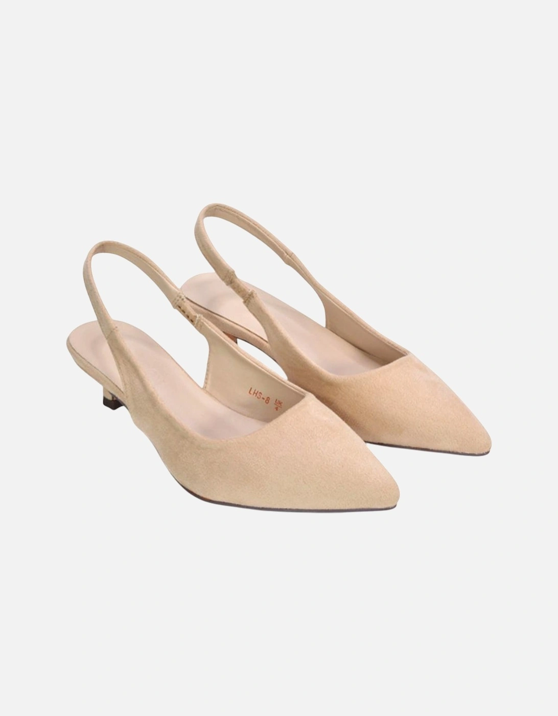 Womens/Ladies Leila Sling Back Low Kitten Heel Court Shoes