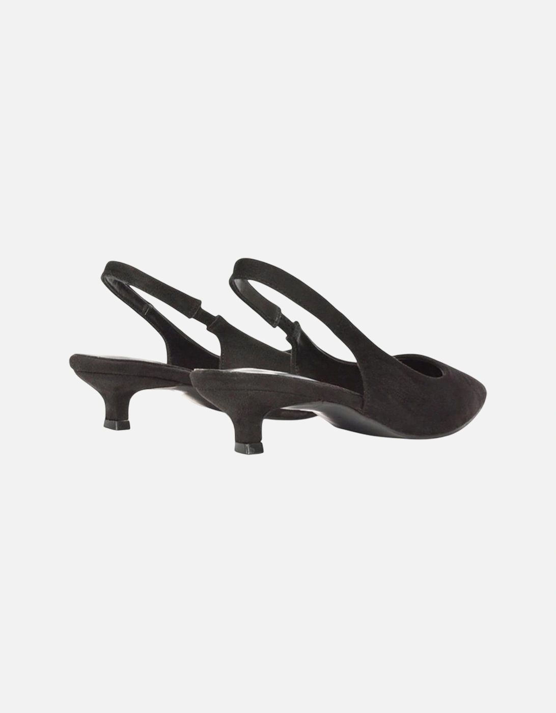 Womens/Ladies Leila Sling Back Low Kitten Heel Court Shoes