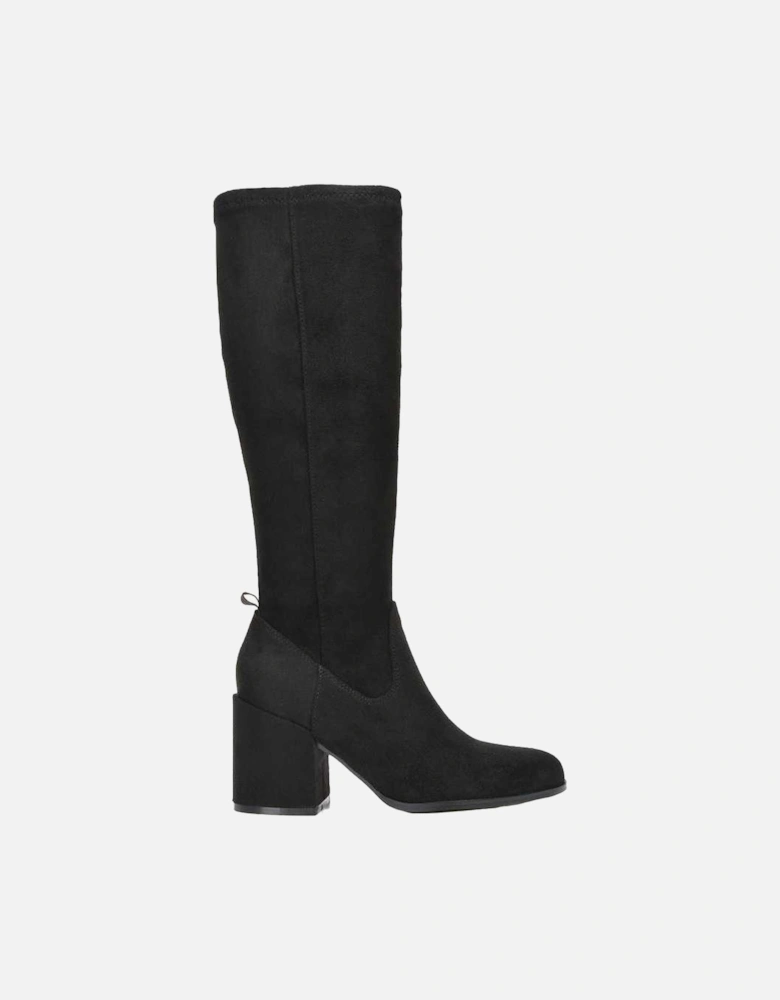 Womens/Ladies Tatum Faux Suede Block Heel Knee-High Boots