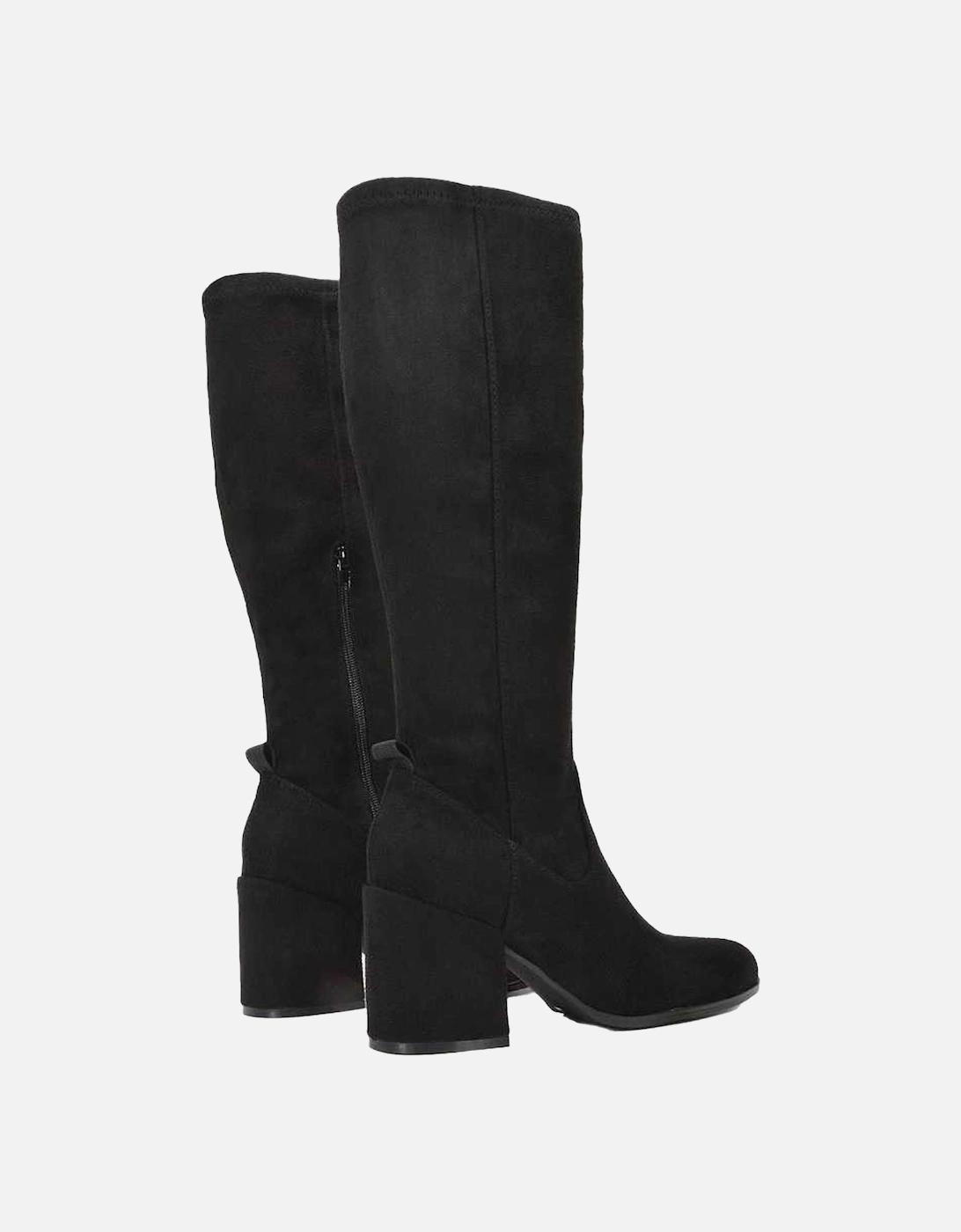 Womens/Ladies Tatum Faux Suede Block Heel Knee-High Boots