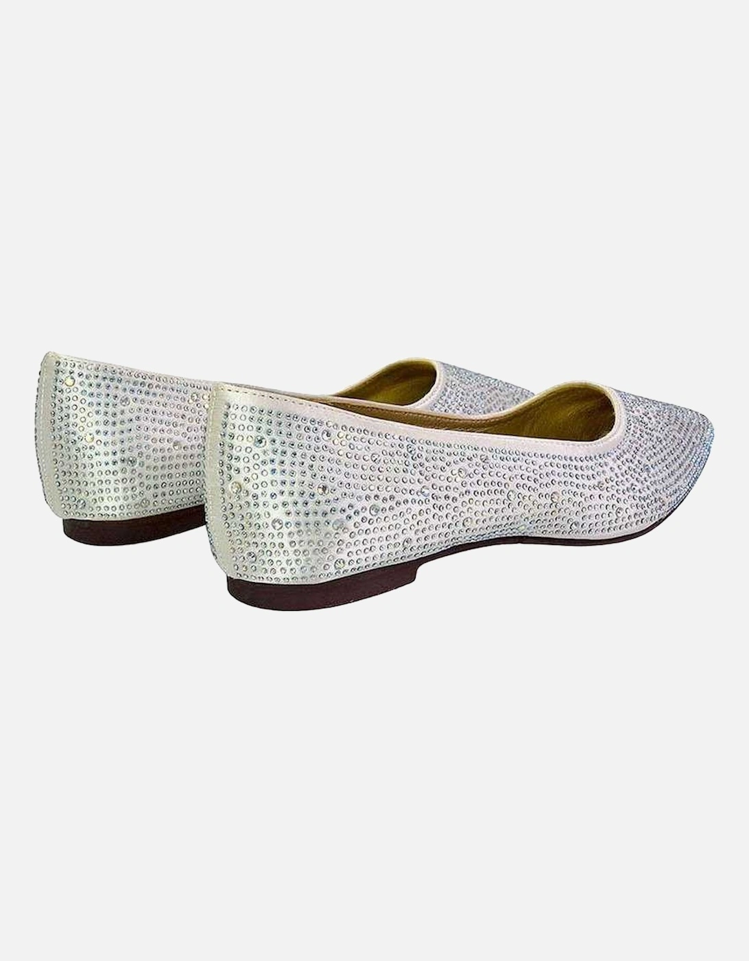 Womens/Ladies Marshall Rhinestone Pointed Flat Ballerina Flats