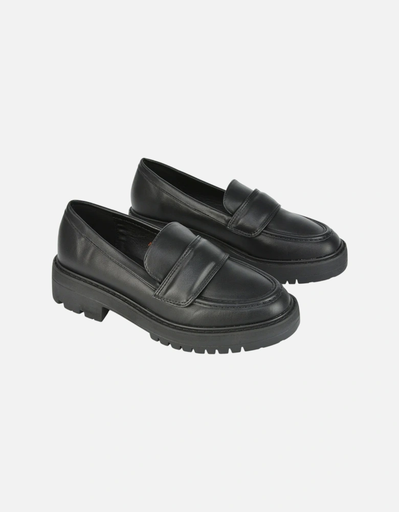 Womens/Ladies Kourtney Chunky Sole Slip-on Flat Loafers