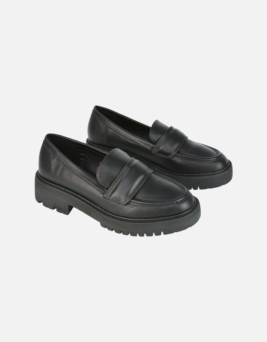 Womens/Ladies Kourtney Chunky Sole Slip-on Flat Loafers, 6 of 5