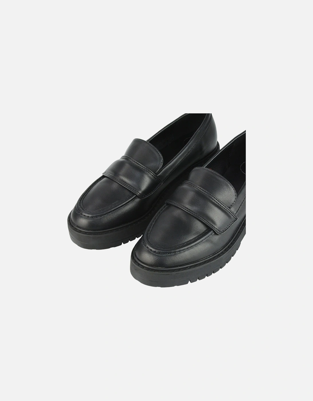 Womens/Ladies Kourtney Chunky Sole Slip-on Flat Loafers