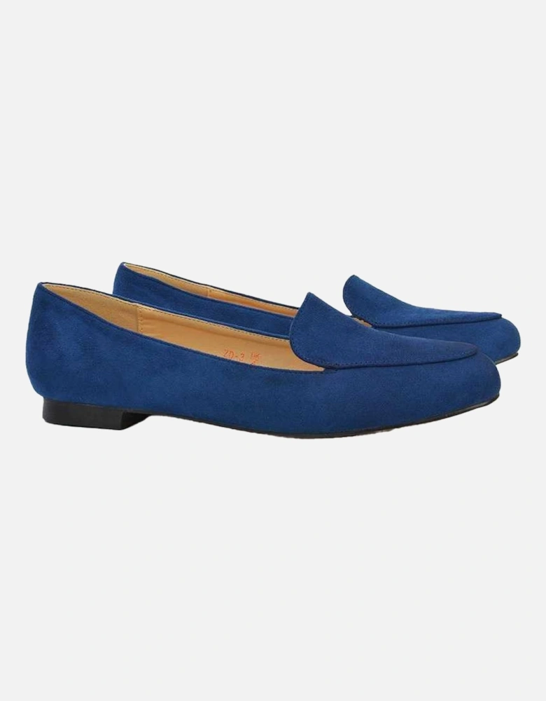 Womens/Ladies Ashleen Low Block Heel Ballerina Flats