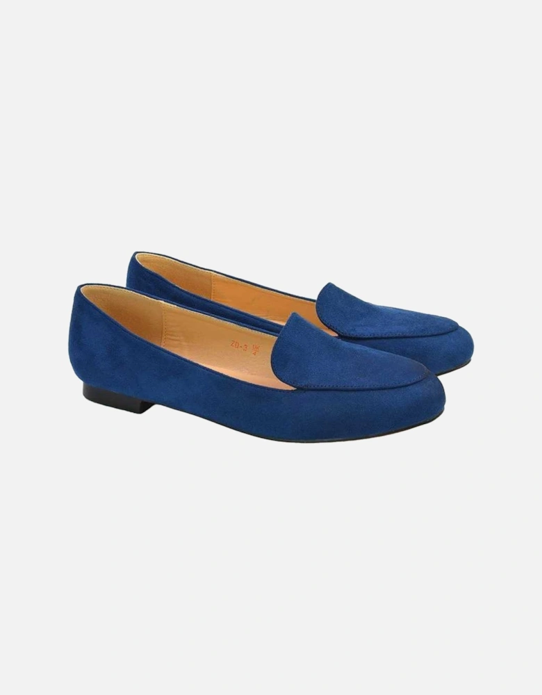 Womens/Ladies Ashleen Low Block Heel Ballerina Flats