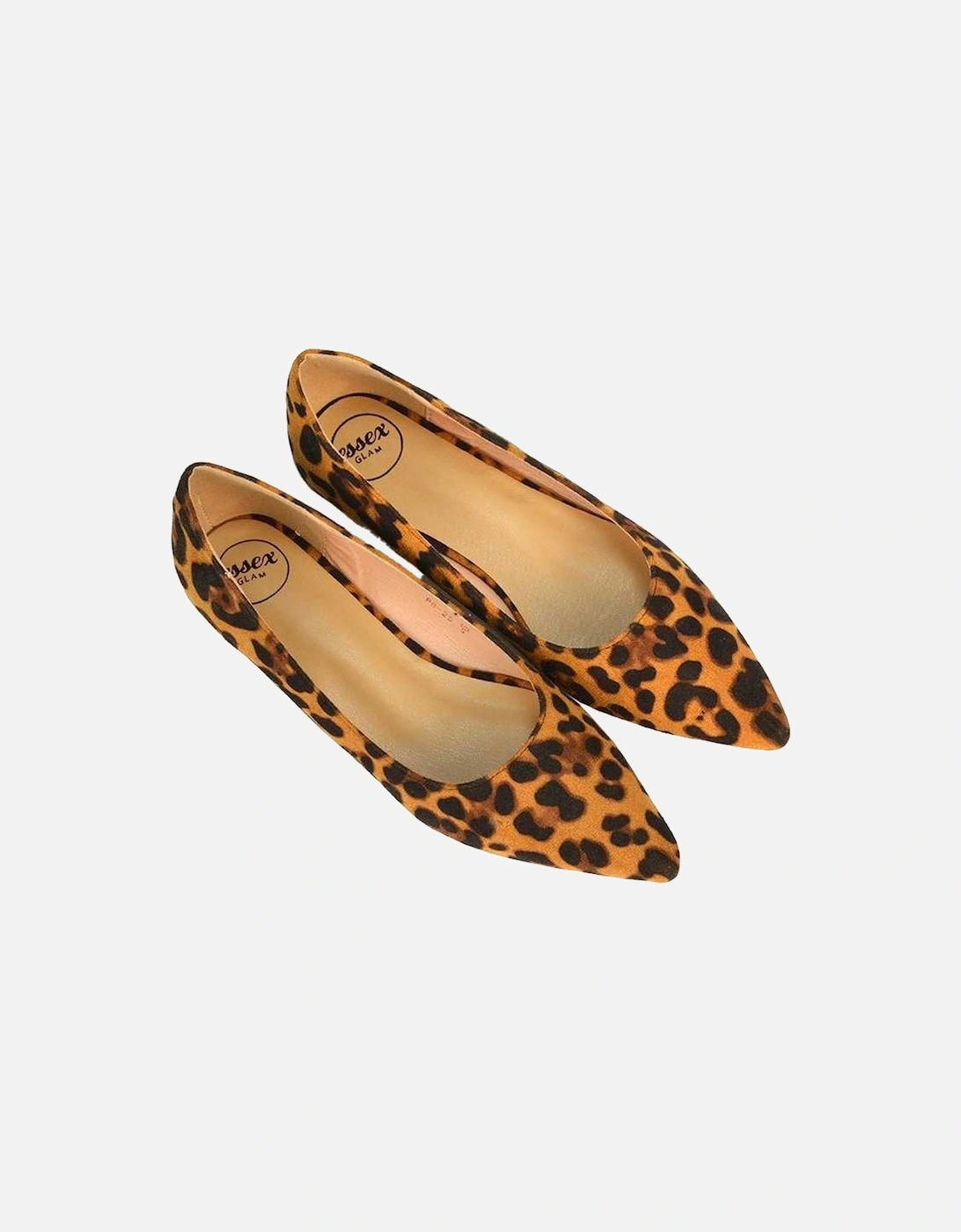 Womens/Ladies Bubbles Leopard Print Ballerina Flats