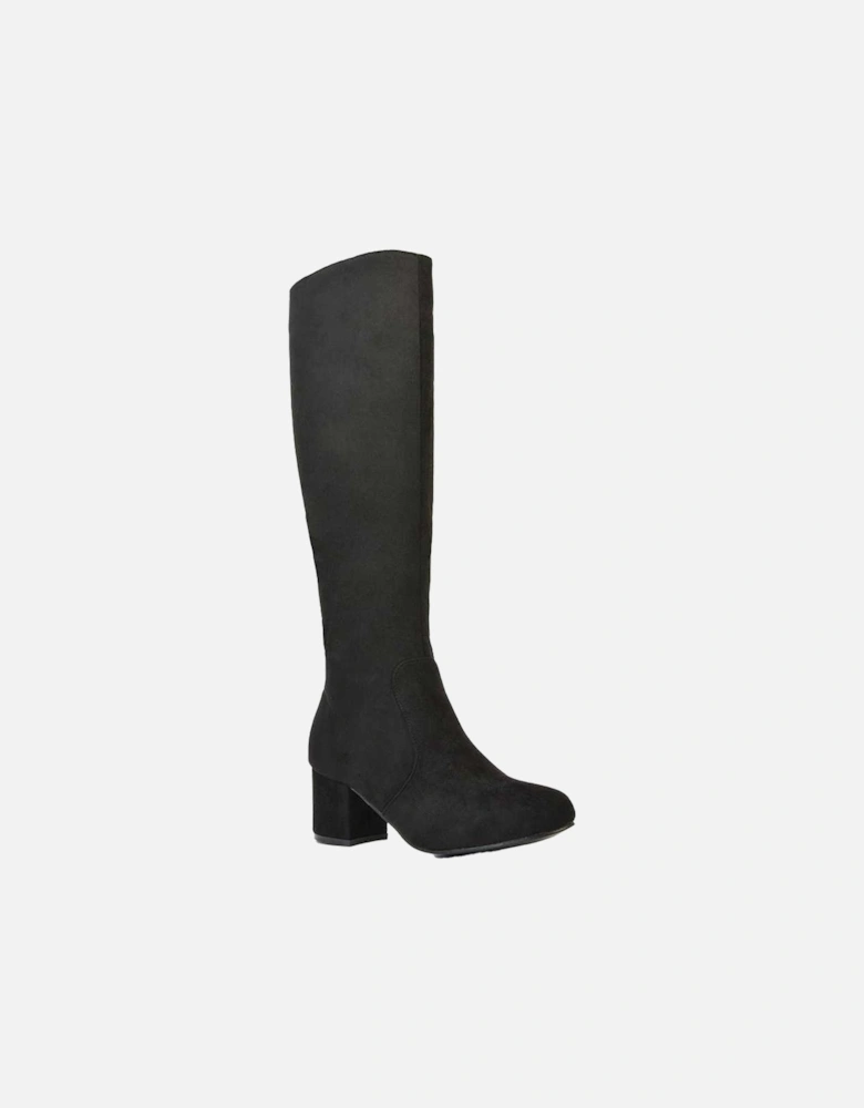 Womens/Ladies Honey Ankle Zips Mid Block Heel Knee-High Boots