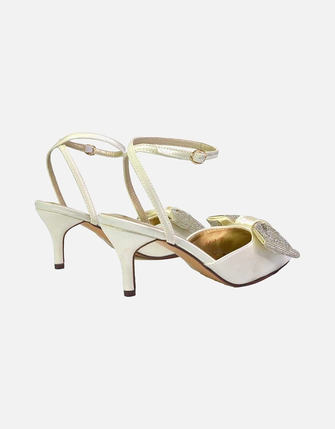 Womens/Ladies Solene Bow Diamante Court Shoes