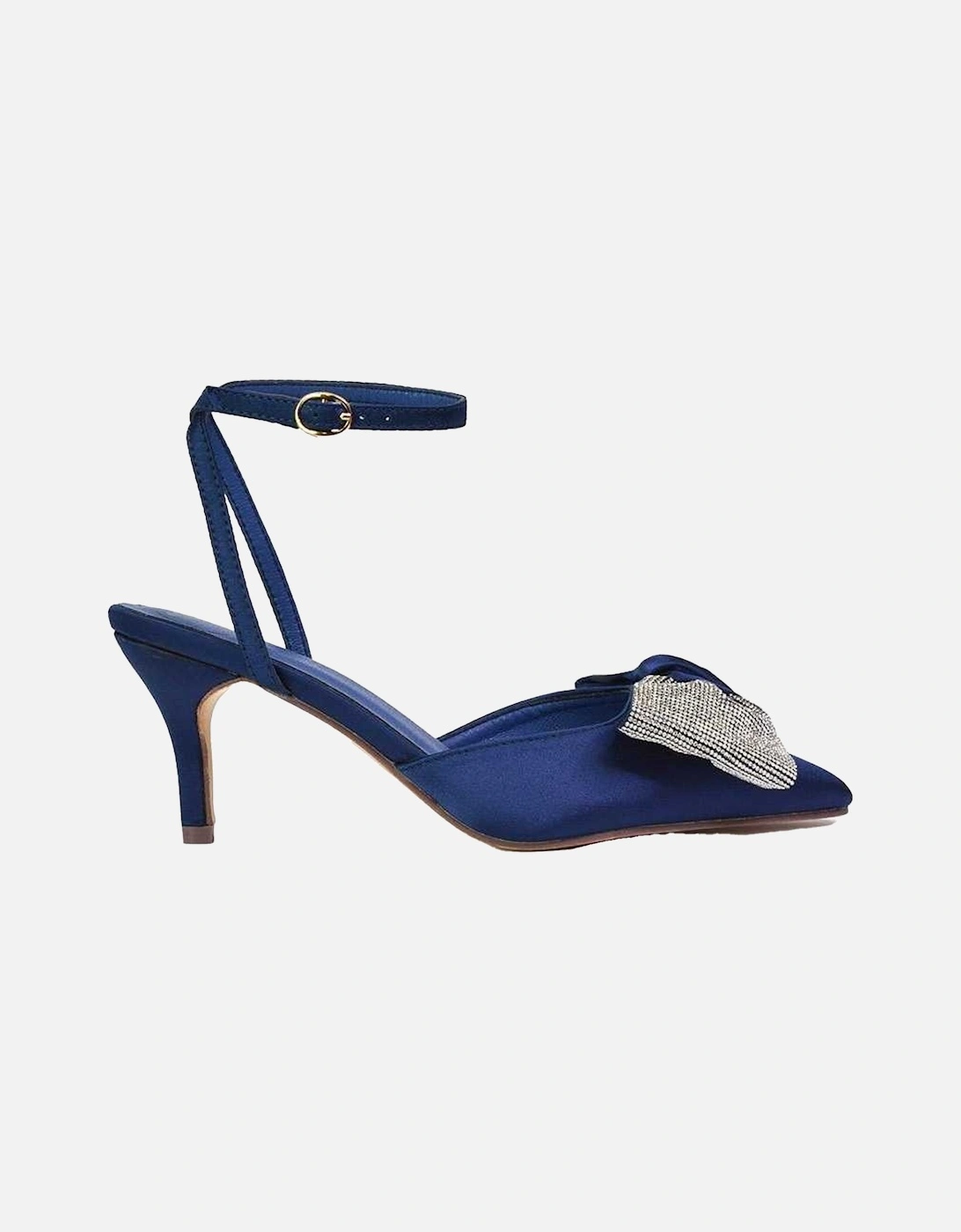 Womens/Ladies Solene Bow Diamante Court Shoes