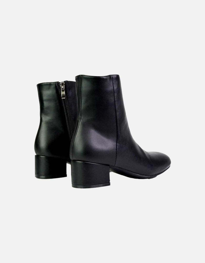 Womens/Ladies Nolan Medium Block Heel Ankle Boots