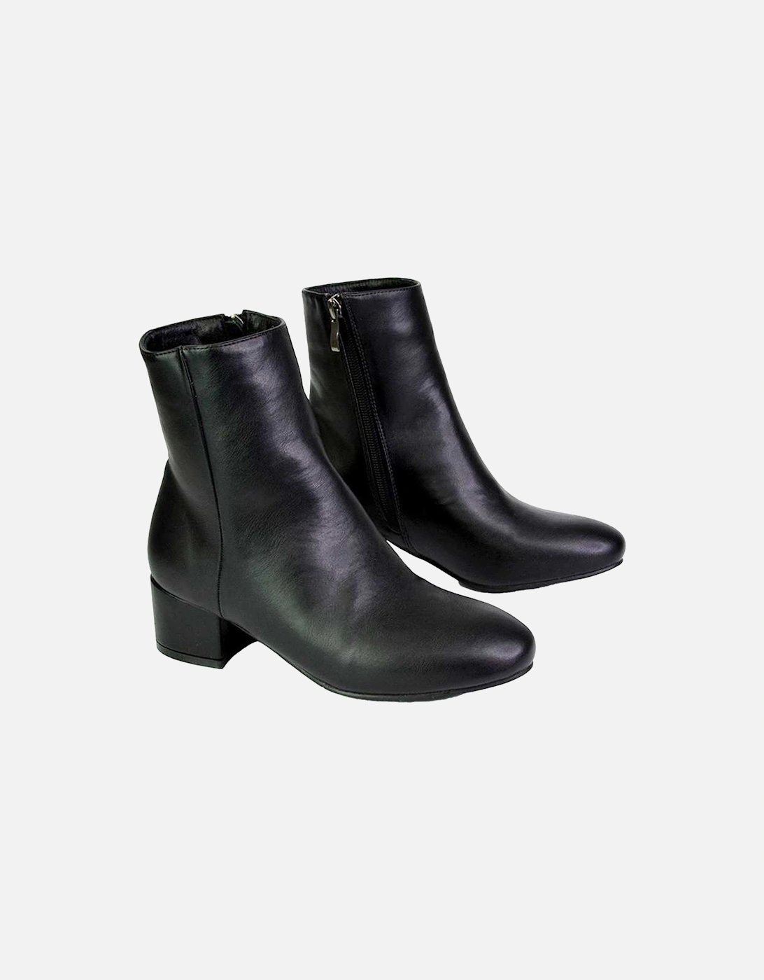 Womens/Ladies Nolan Medium Block Heel Ankle Boots