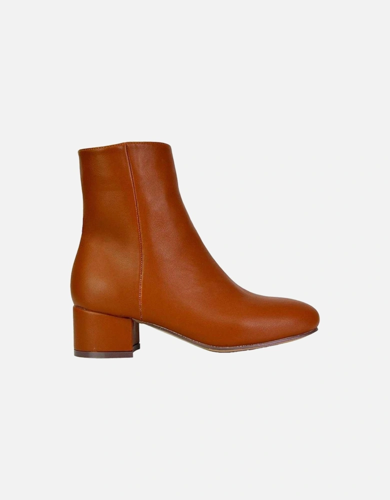 Womens/Ladies Nolan Medium Block Heel Ankle Boots