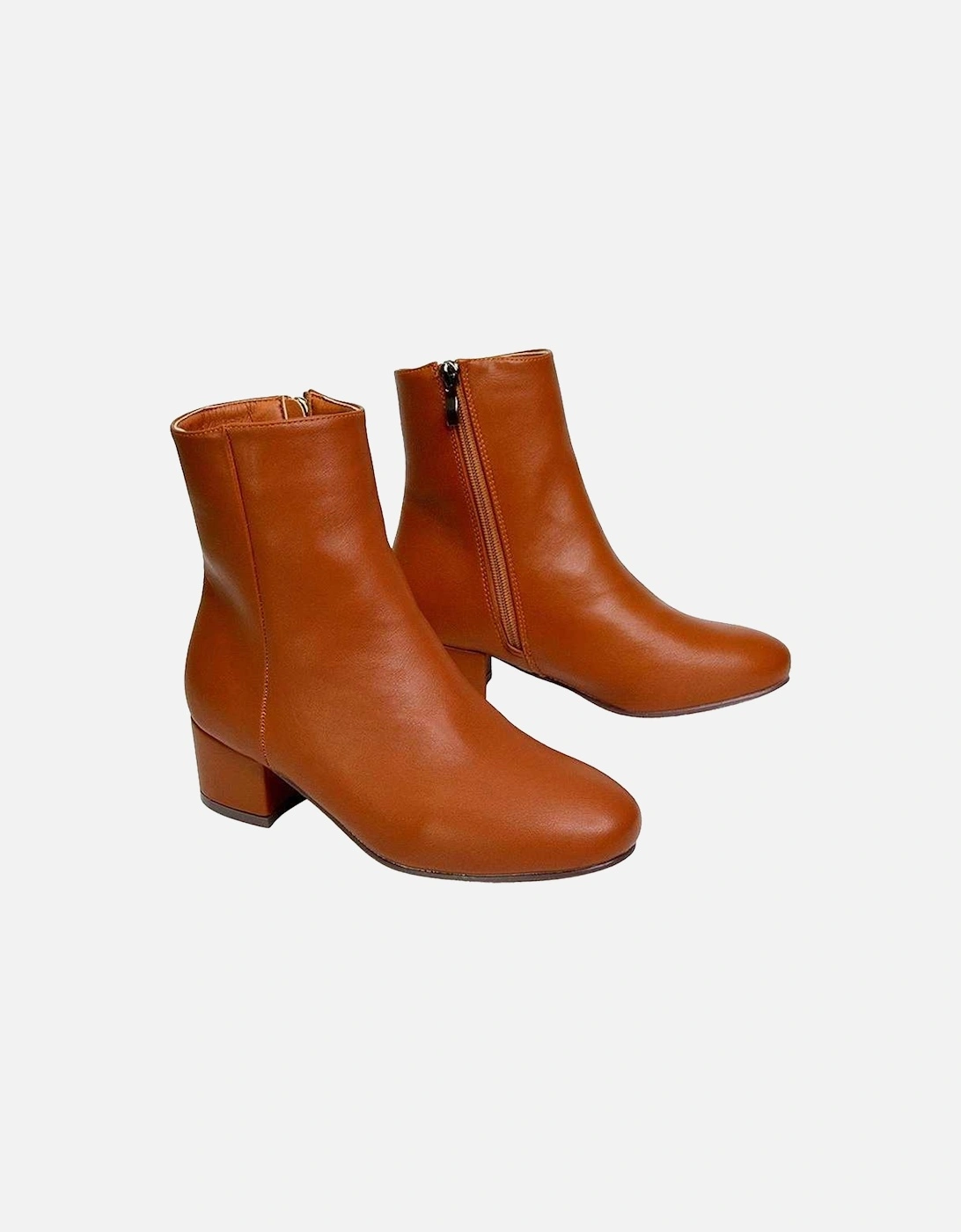 Womens/Ladies Nolan Medium Block Heel Ankle Boots