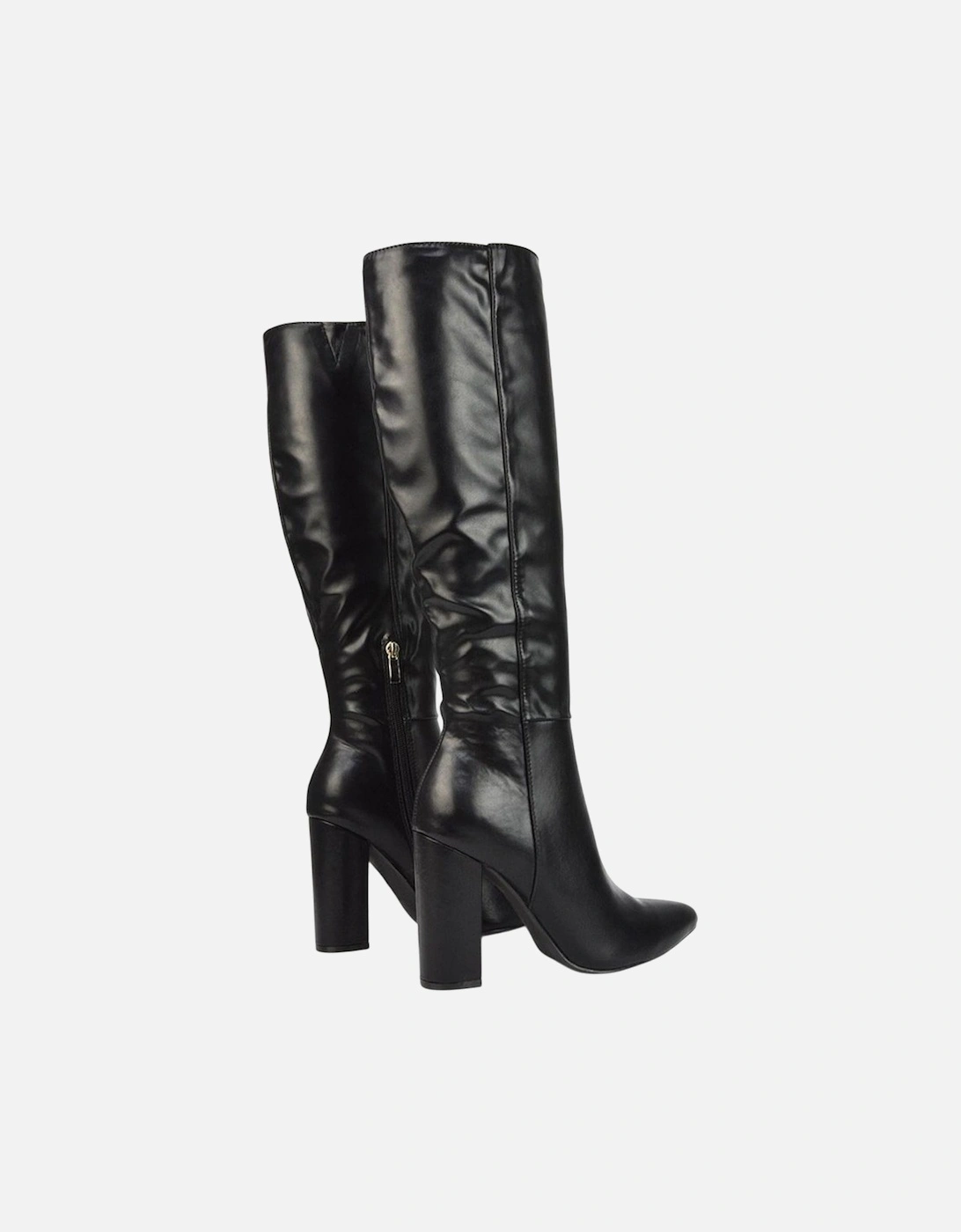 Womens/Ladies Opal Pointed High Block Heel Knee-High Boots