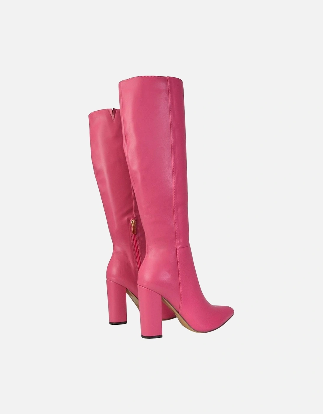 Womens/Ladies Opal Pointed High Block Heel Knee-High Boots