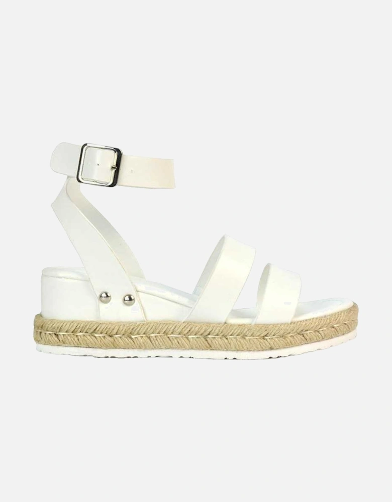 Womens/Ladies Brook Platform Low Wedge Sandals