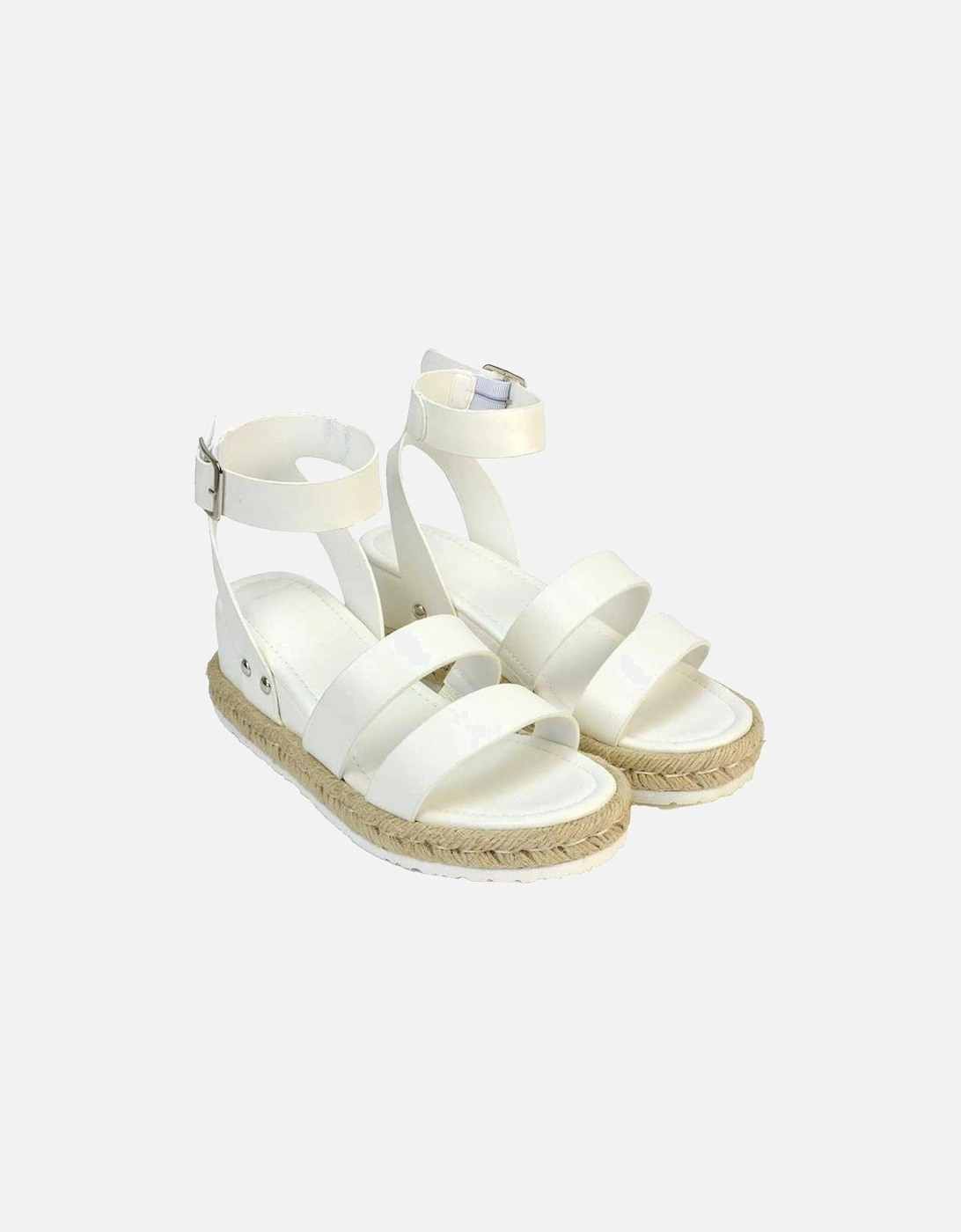 Womens/Ladies Brook Platform Low Wedge Sandals