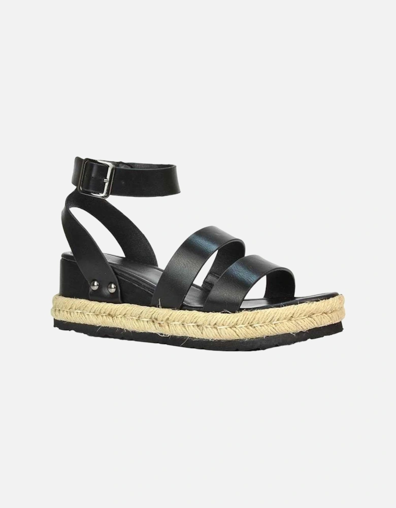 Womens/Ladies Brook Platform Low Wedge Sandals