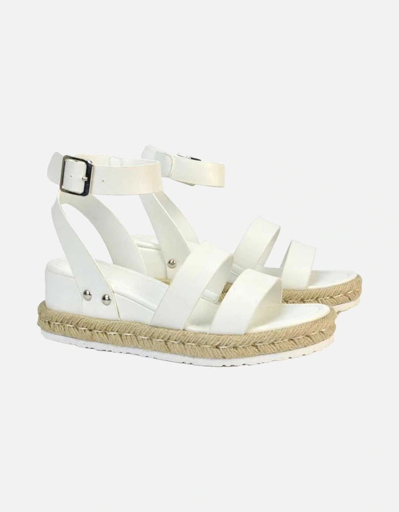 Womens/Ladies Brook Platform Low Wedge Sandals