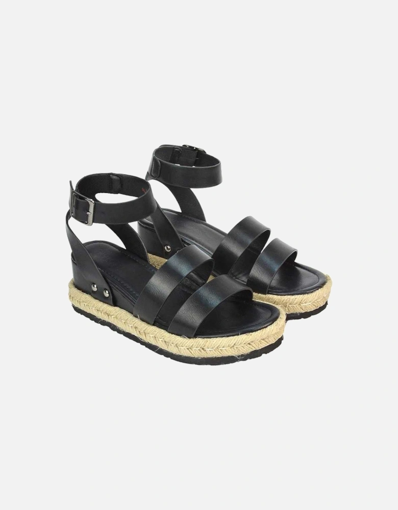 Womens/Ladies Brook Platform Low Wedge Sandals