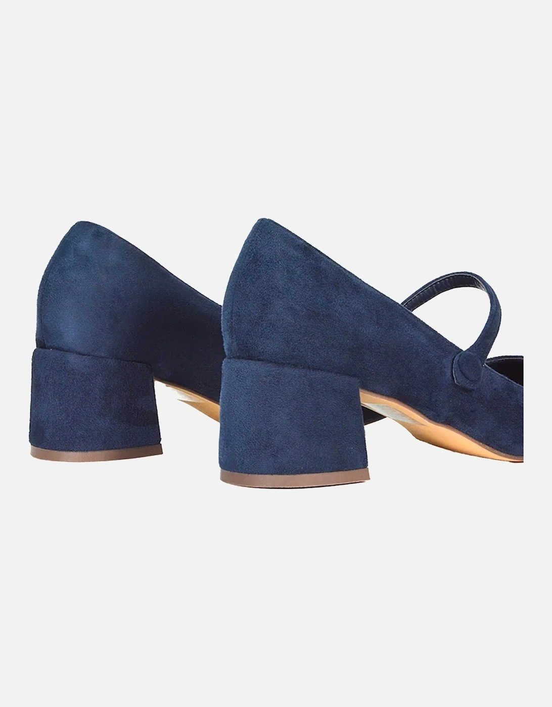 Womens/Ladies Leneka Low Block Heel Court Shoes