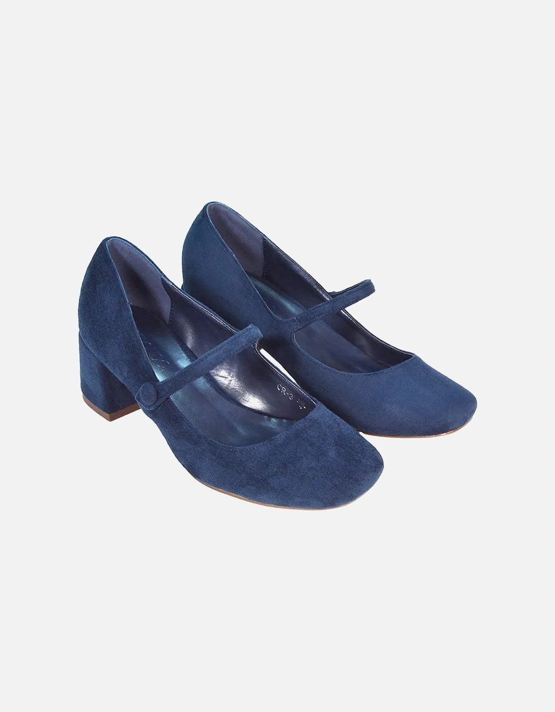 Womens/Ladies Leneka Low Block Heel Court Shoes