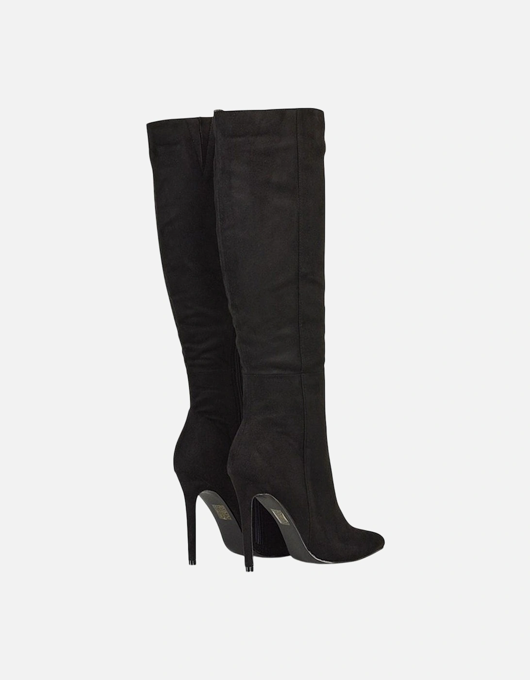 Womens/Ladies Nora Pointed Zipped High Stiletto Heel Knee-High Boots